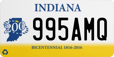 IN license plate 995AMQ