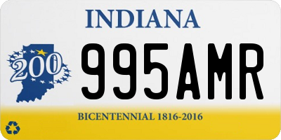 IN license plate 995AMR