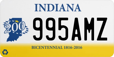 IN license plate 995AMZ