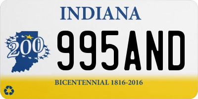 IN license plate 995AND