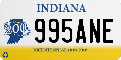 IN license plate 995ANE