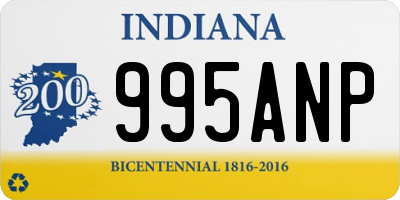 IN license plate 995ANP