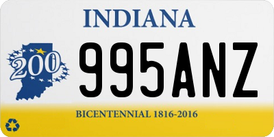 IN license plate 995ANZ