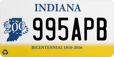 IN license plate 995APB