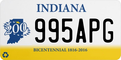 IN license plate 995APG