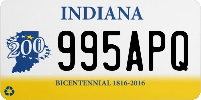 IN license plate 995APQ