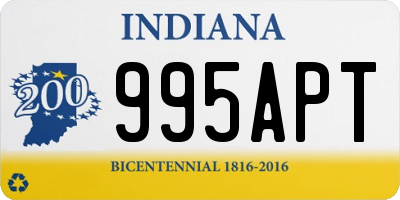 IN license plate 995APT