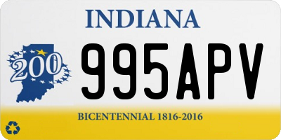 IN license plate 995APV