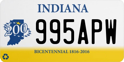 IN license plate 995APW