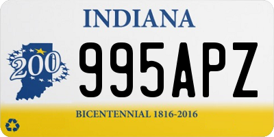 IN license plate 995APZ