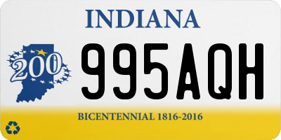 IN license plate 995AQH