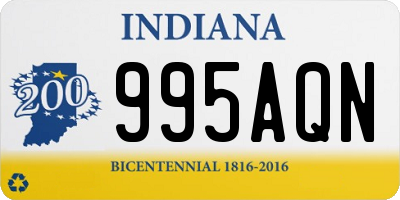 IN license plate 995AQN