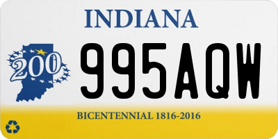 IN license plate 995AQW