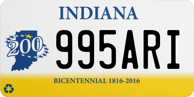 IN license plate 995ARI
