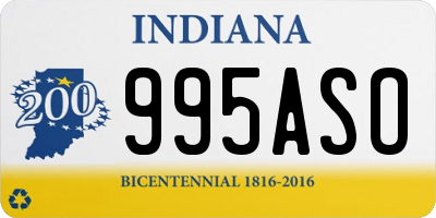 IN license plate 995ASO