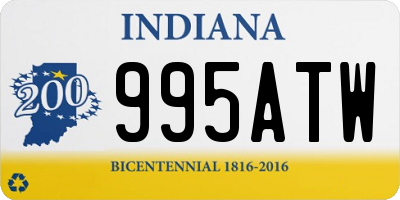 IN license plate 995ATW