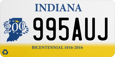 IN license plate 995AUJ