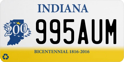 IN license plate 995AUM