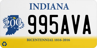 IN license plate 995AVA