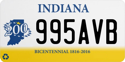 IN license plate 995AVB