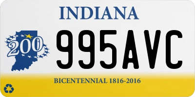 IN license plate 995AVC