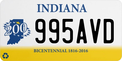 IN license plate 995AVD