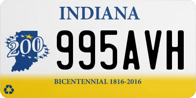 IN license plate 995AVH