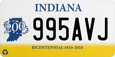 IN license plate 995AVJ