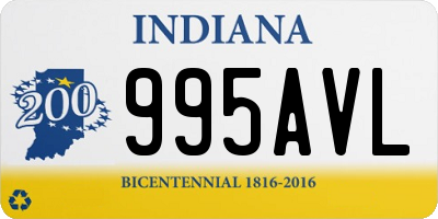 IN license plate 995AVL