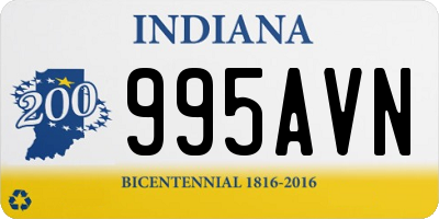 IN license plate 995AVN