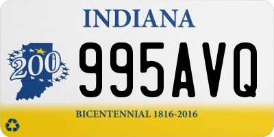 IN license plate 995AVQ