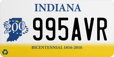 IN license plate 995AVR