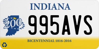 IN license plate 995AVS