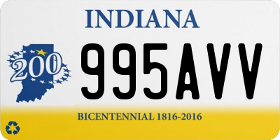 IN license plate 995AVV