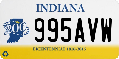 IN license plate 995AVW