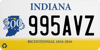 IN license plate 995AVZ