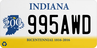 IN license plate 995AWD