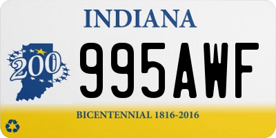 IN license plate 995AWF