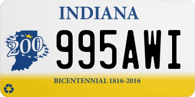 IN license plate 995AWI