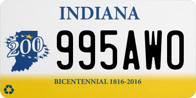 IN license plate 995AWO