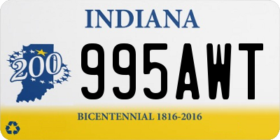 IN license plate 995AWT