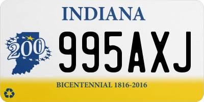 IN license plate 995AXJ