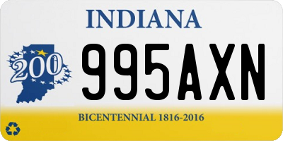 IN license plate 995AXN