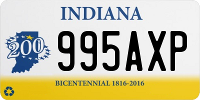 IN license plate 995AXP