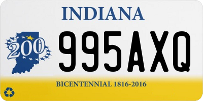 IN license plate 995AXQ