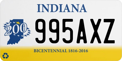 IN license plate 995AXZ