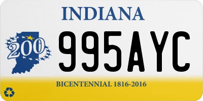 IN license plate 995AYC