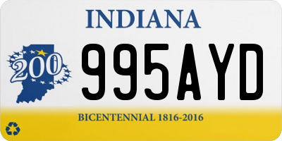 IN license plate 995AYD