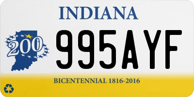 IN license plate 995AYF