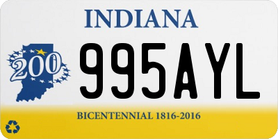 IN license plate 995AYL